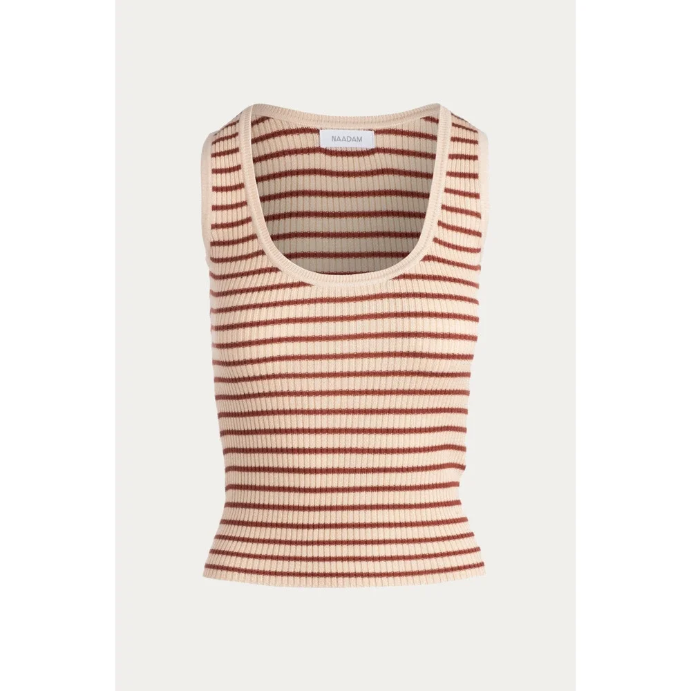 STRIPED RIBBED TANK - Picture 1 of 5